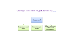 Структура управления МБДОУ Детский сад №171